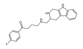 3-(γ-p-fluorobenzoyl)propylaminomethyl-1,2,3,4-tetrahydro-9H-pyrido[3,4-b]indole Structure