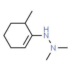 Hydrazine, 1,1-dimethyl-2-(6-methyl-1-cyclohexen-1-yl)- (9CI) Structure