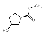 顺式-3-羟基环戊烷羧酸甲酯结构式