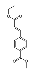 methyl 4-(3-ethoxy-3-oxoprop-1-enyl)benzoate结构式