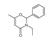 3-ethyl-6-methyl-2-phenyl-2H-1,3-oxazin-4-one结构式