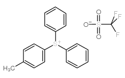 (4-甲基苯基)二苯基锍三氟甲烷基磺酸结构式