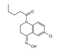 1-[(4Z)-6-chloro-4-hydroxyimino-2,3-dihydroquinolin-1-yl]pentan-1-one Structure
