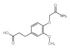 3-(4-羰基甲氧基-3-甲氧基苯基)丙酸结构式