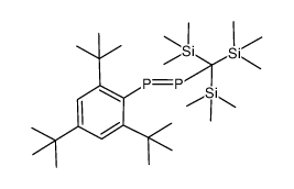 P-2,4,6-tris(tert-butyl)phenyl-P'-tris(trimethylsilyl)methyldiphosphene Structure