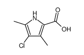 4-chloro-3,5-dimethyl-1H-pyrrole-2-carboxylic acid Structure