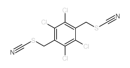 1,2,4,5-tetrachloro-3,6-bis(thiocyanatomethyl)benzene结构式