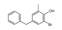 4-benzyl-2-bromo-6-methylphenol Structure