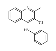 (3-chloro-2-methyl-[4]quinolyl)-phenyl-amine结构式