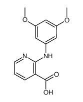 2-(3',5'-dimethoxyanilino)nicotinic acid Structure