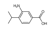 3-amino-4-isopropylbenzoic acid结构式