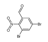 3,5-dibromo-2-nitro-benzaldehyde Structure