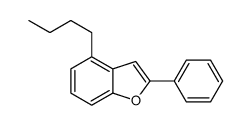4-丁基-2-苯基苯并呋喃结构式