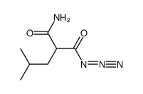 isobutyl-malonic acid amide azide Structure