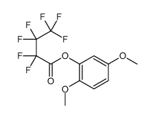 (2,5-dimethoxyphenyl) 2,2,3,3,4,4,4-heptafluorobutanoate结构式