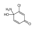 4-amino-3-chloro-4-hydroxycyclohexa-2,5-dien-1-one结构式