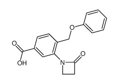 3-(2-oxoazetidin-1-yl)-4-(phenoxymethyl)benzoic acid结构式