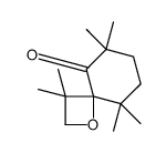 3,3,5,5,8,8-hexamethyl-1-oxaspiro[3.5]nonan-9-one结构式