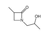 1-(2-hydroxypropyl)-3-methylazetidin-2-one Structure