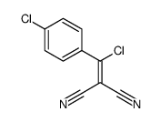 2-[chloro-(4-chlorophenyl)methylidene]propanedinitrile结构式