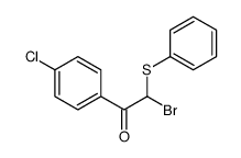 2-bromo-1-(4-chlorophenyl)-2-phenylsulfanylethanone Structure