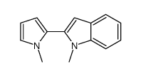 1-methyl-2-(1-methylpyrrol-2-yl)indole Structure
