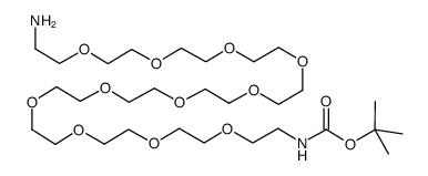 O-(2-氨基乙基)-O'-[2-(Boc-氨基)乙基]十乙二醇结构式