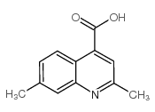 2,7-二甲基喹啉-4-羧酸结构式