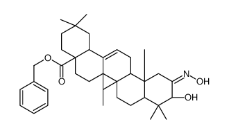 (3beta)-3-羟基-2-(羟基亚氨基)齐墩果-12-烯-28-酸苯甲酯结构式