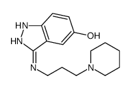 3-(3-piperidin-1-ylpropylamino)-1H-indazol-5-ol结构式