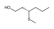 (+)-(S)-3-methylthio-1-hexanol Structure