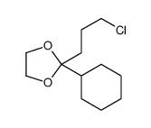 2-(3-chloropropyl)-2-cyclohexyl-1,3-dioxolane Structure