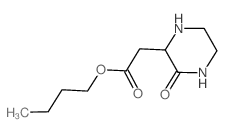 BUTYL 2-(3-OXO-2-PIPERAZINYL)ACETATE Structure