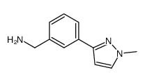 3-(1-甲基-1H-吡唑-3-基)苄胺结构式
