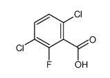3,6-Dichloro-2-fluorobenzoic acid structure