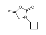 3-cyclobutyl-5-methylidene-1,3-oxazolidin-2-one结构式