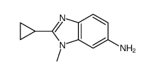 2-cyclopropyl-3-methylbenzimidazol-5-amine结构式