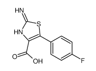 2-氨基-5-(4-氟-苯基)-噻唑-4-羧酸结构式