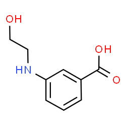 3-((2-Hydroxyethyl)amino)benzoic acid Structure
