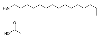 acetic acid,pentadecan-1-amine结构式