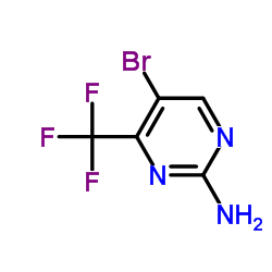 4-三氟甲基-5-溴-2-嘧啶胺结构式