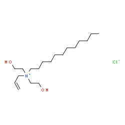 allyldodecylbis(2-hydroxyethyl)ammonium chloride结构式