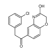 6-[2-(3-chlorophenyl)acetyl]-4H-1,4-benzoxazin-3-one结构式