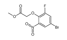 methyl 2-(4-bromo-2-fluoro-6-nitrophenoxy)acetate Structure