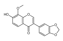 3-(1,3-benzodioxol-5-yl)-7-hydroxy-8-methoxychromen-4-one Structure