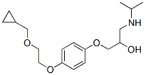 1-[4-[2-(cyclopropylmethoxy)ethoxy]phenoxy]-3-(propan-2-ylamino)propan-2-ol Structure