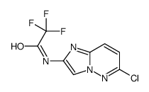 N-(6-氯咪唑并[1,2-b]吡嗪-2-基)-2,2,2-三氟乙酰胺结构式