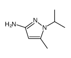 1H-Pyrazol-3-amine, 5-methyl-1-(1-methylethyl) Structure