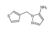 2-thiophen-3-ylmethyl-2H-pyrazol-3-ylamine Structure