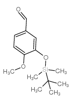 3-叔丁基二甲基甲硅烷氧基-4-甲氧基苯甲醛结构式